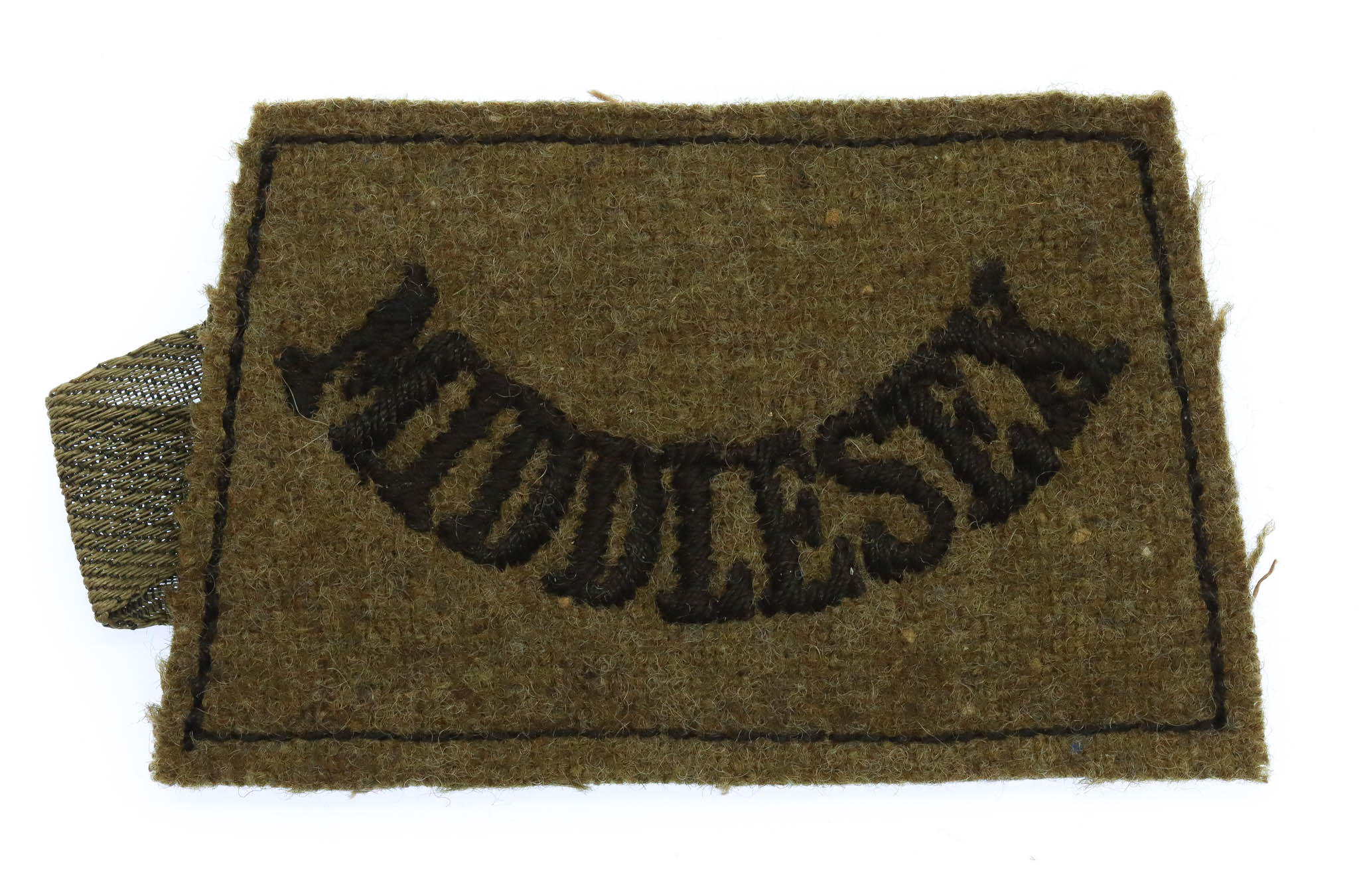 Middlesex Regiment (MIDDLESEX) WW2 Cloth Slip On Shoulder Title