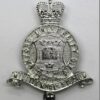 Oxford University O.T.C. Anodised (Staybrite) Cap Badge - Queen's Crown