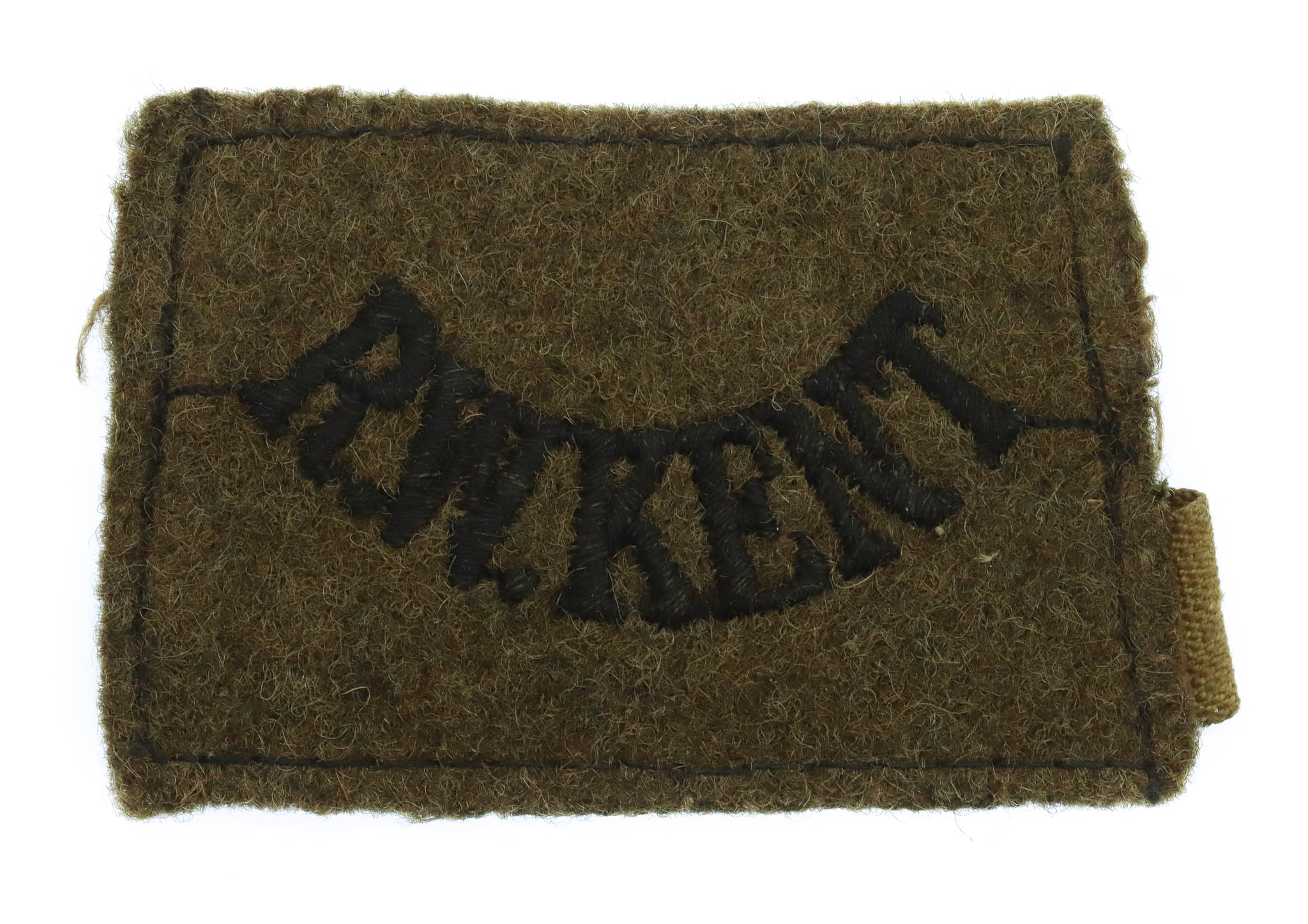 Royal West Kent Regiment (R.W.KENT) WW2 Cloth Slip On Shoulder Title