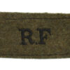 Royal Fusiliers (R.F.) WW2 Cloth Slip On Shoulder Title