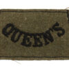Queen's Royal West Surrey Regiment (Queen's) WW2 Cloth Slip On Shoulder Title