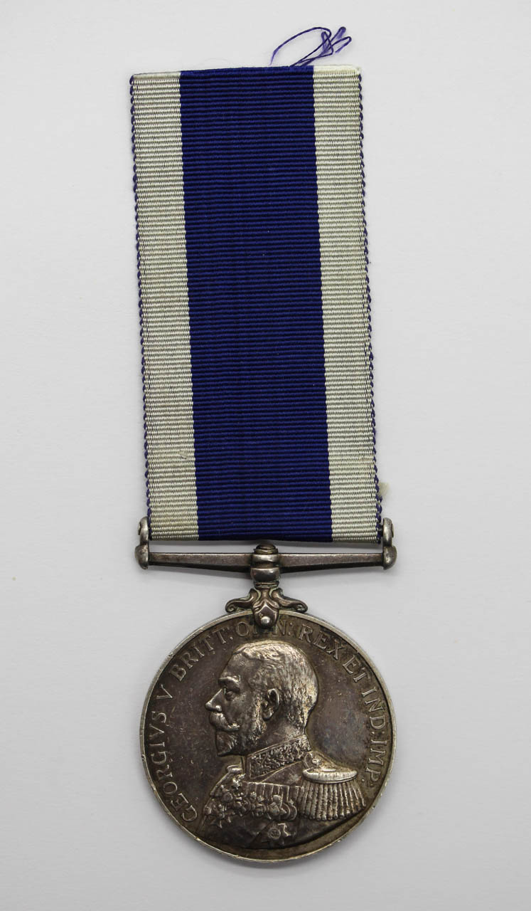 George V Royal Naval Long Service & Good Conduct Medal - C.C. Sellers, P.O., Royal Navy, HMS Vivid