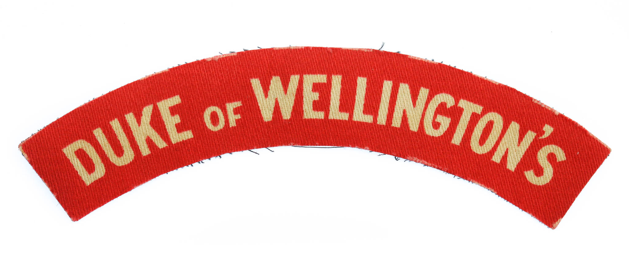 West Riding Regiment (DUKE of WELLINGTON'S) WW2 Printed Shoulder Title