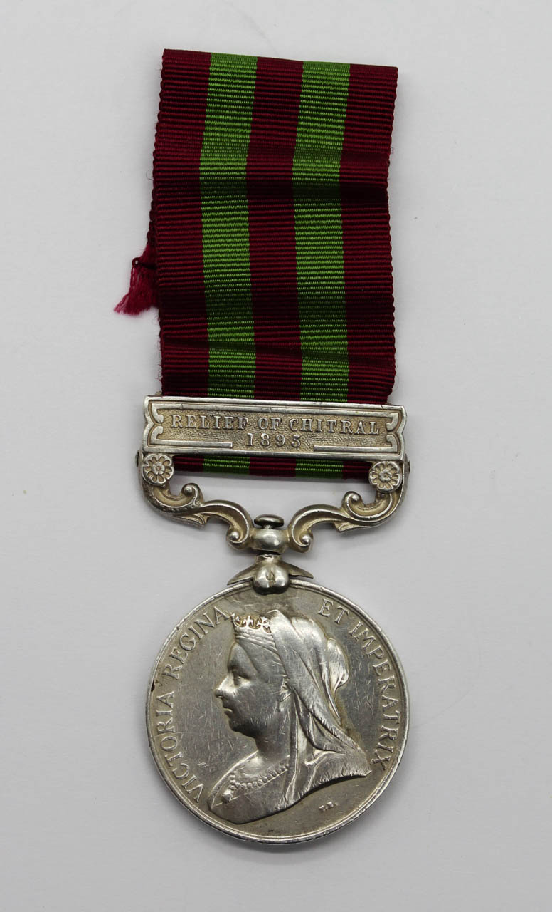 1895 India General Service Medal (Clasp - Relief of Chitral 1895) - Havdr. Bauf Khan, 4th Sikh Infantry