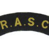 Royal Army Service Corps (R.A.S.C.) WW2 Printed Shoulder Title