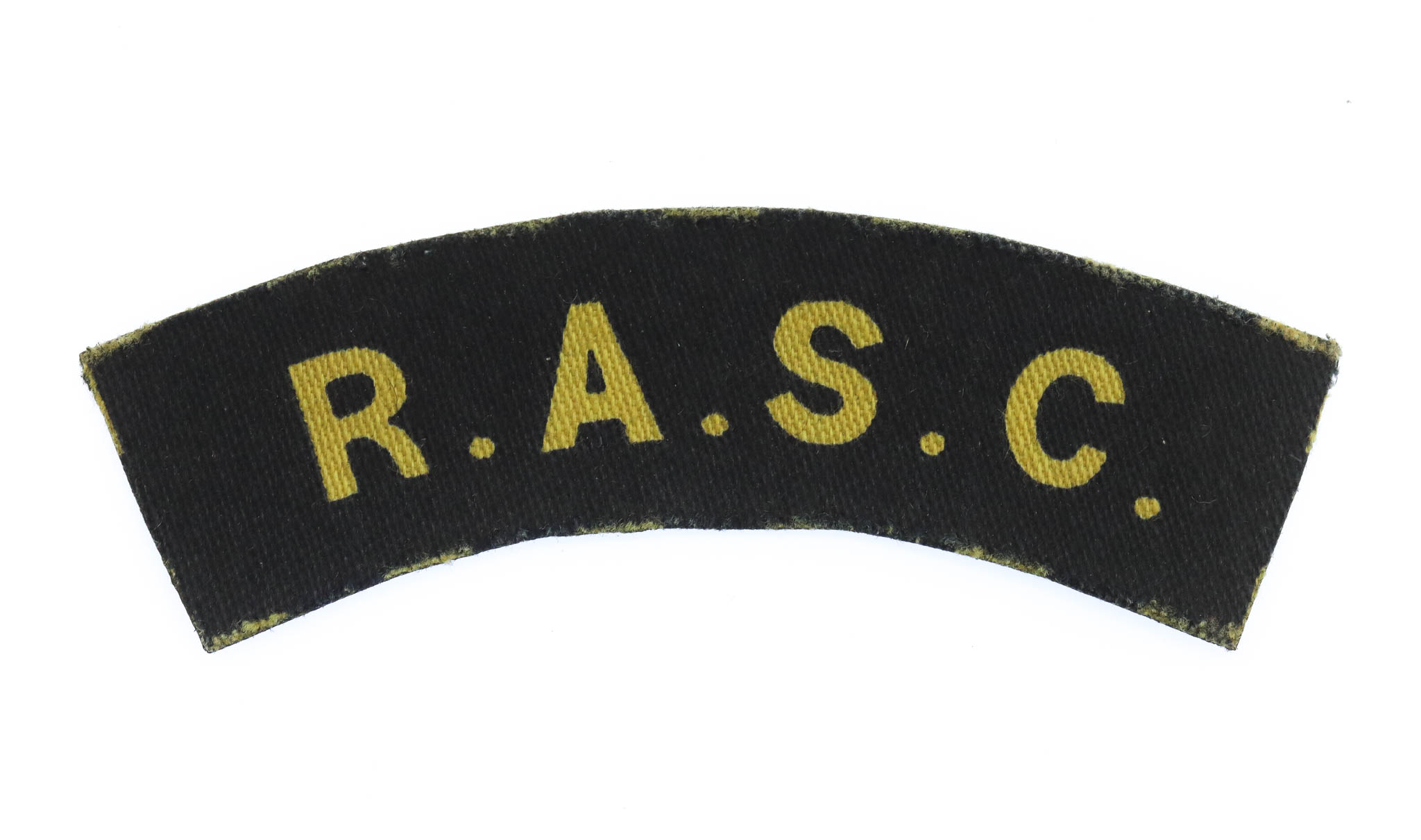 Royal Army Service Corps (R.A.S.C.) WW2 Printed Shoulder Title