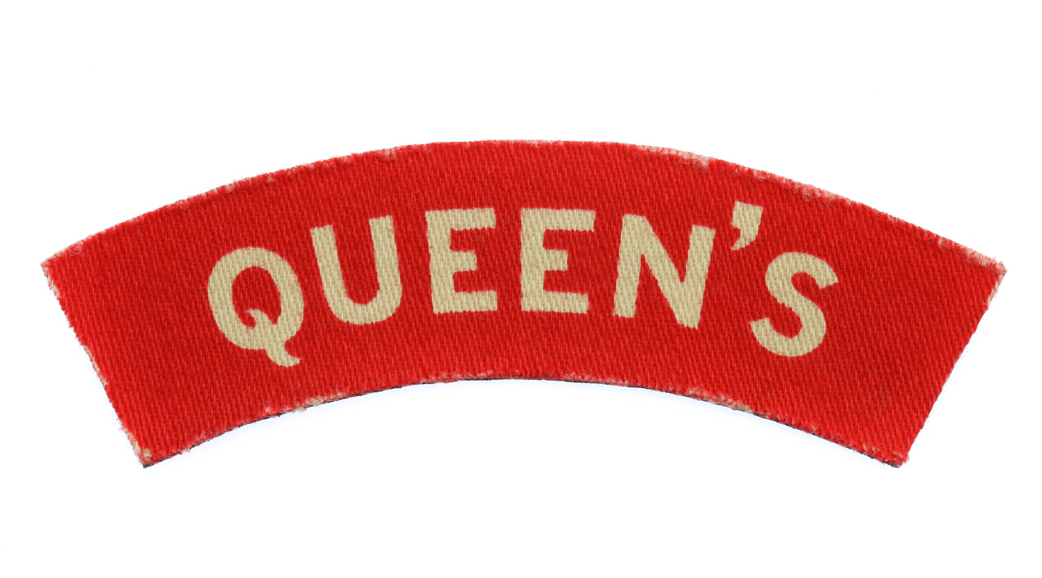 Queen's Royal West Surrey Regiment (Queen's) WW2 Printed Shoulder Title