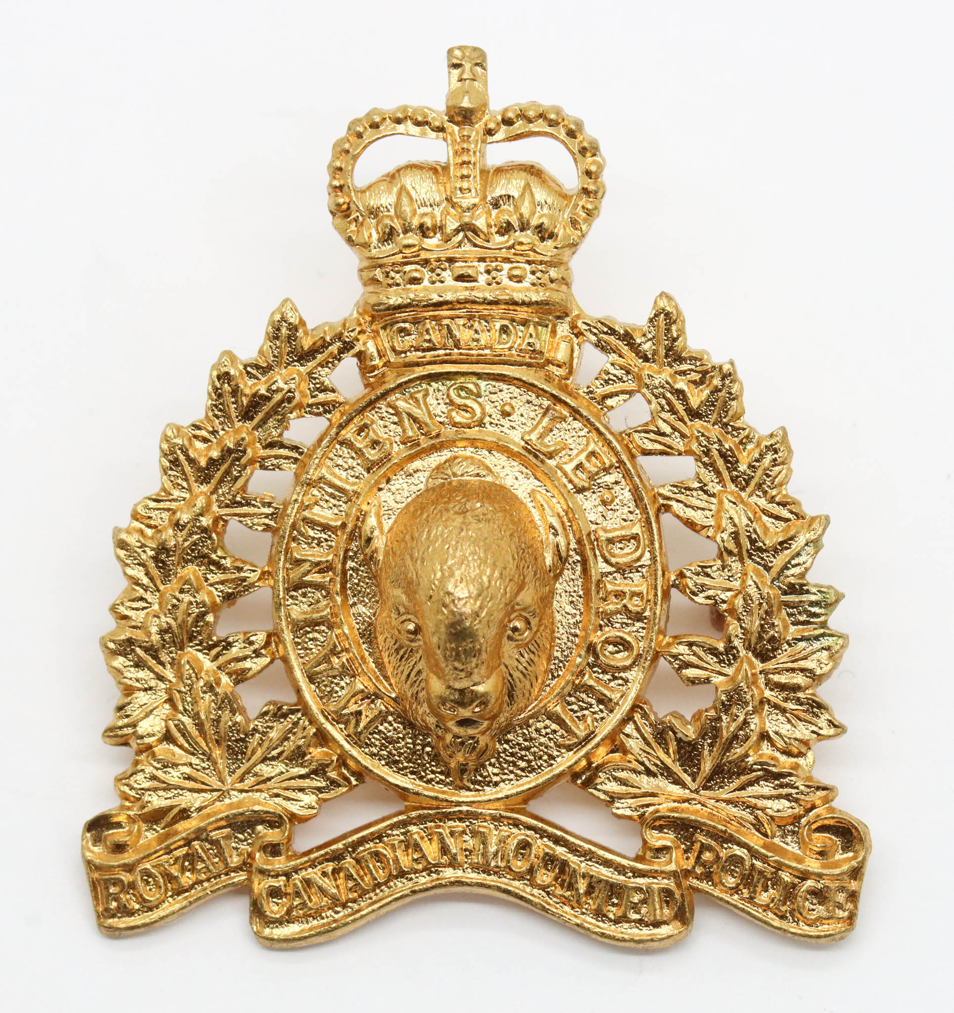 Royal Canadian Mounted Police (R.C.M.P.) Cap Badge - Queen's Crown