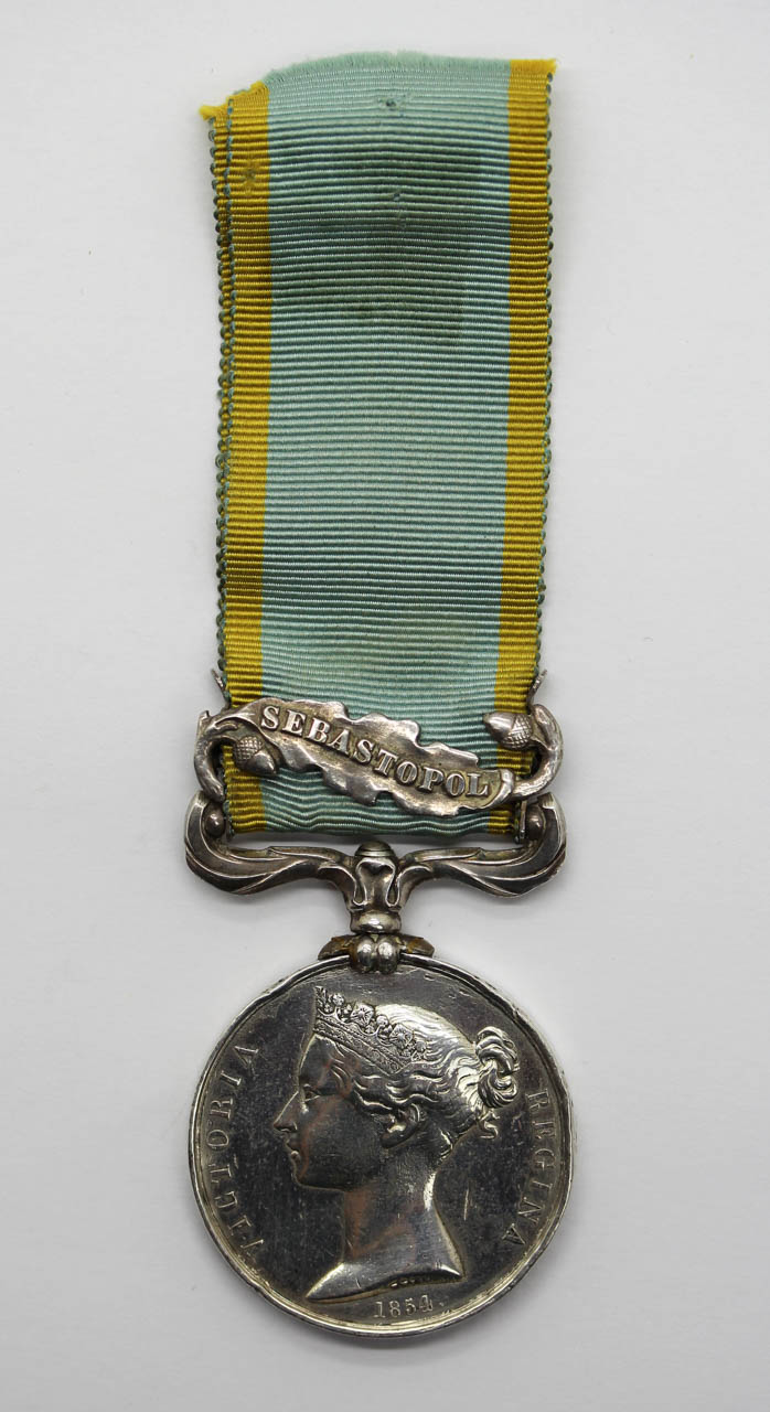 1854 Crimea Medal (Clasp - Sebastopol) - E. Rochford, Coldstream Guards (Previously Brooched)