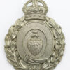 Dewsbury Borough Police Wreath Helmet Plate - King's Crown