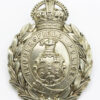 Huddersfield Police Wreath Helmet Plate - King's Crown