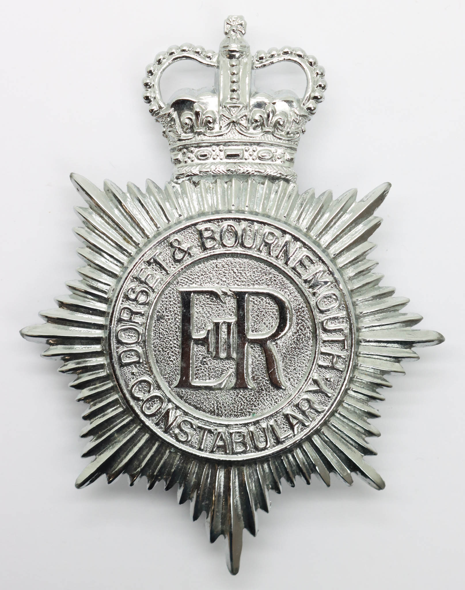 Dorset & Bournemouth Constabulary Helmet Plate - Queen's Crown