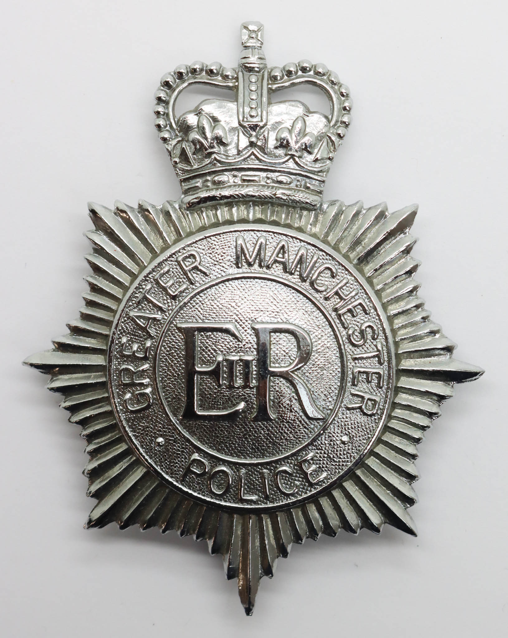 Greater Manchester Police Helmet Plate - Queen's Crown