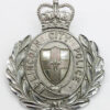 Lincoln City Police Wreath Helmet Plate - Queen's Crown