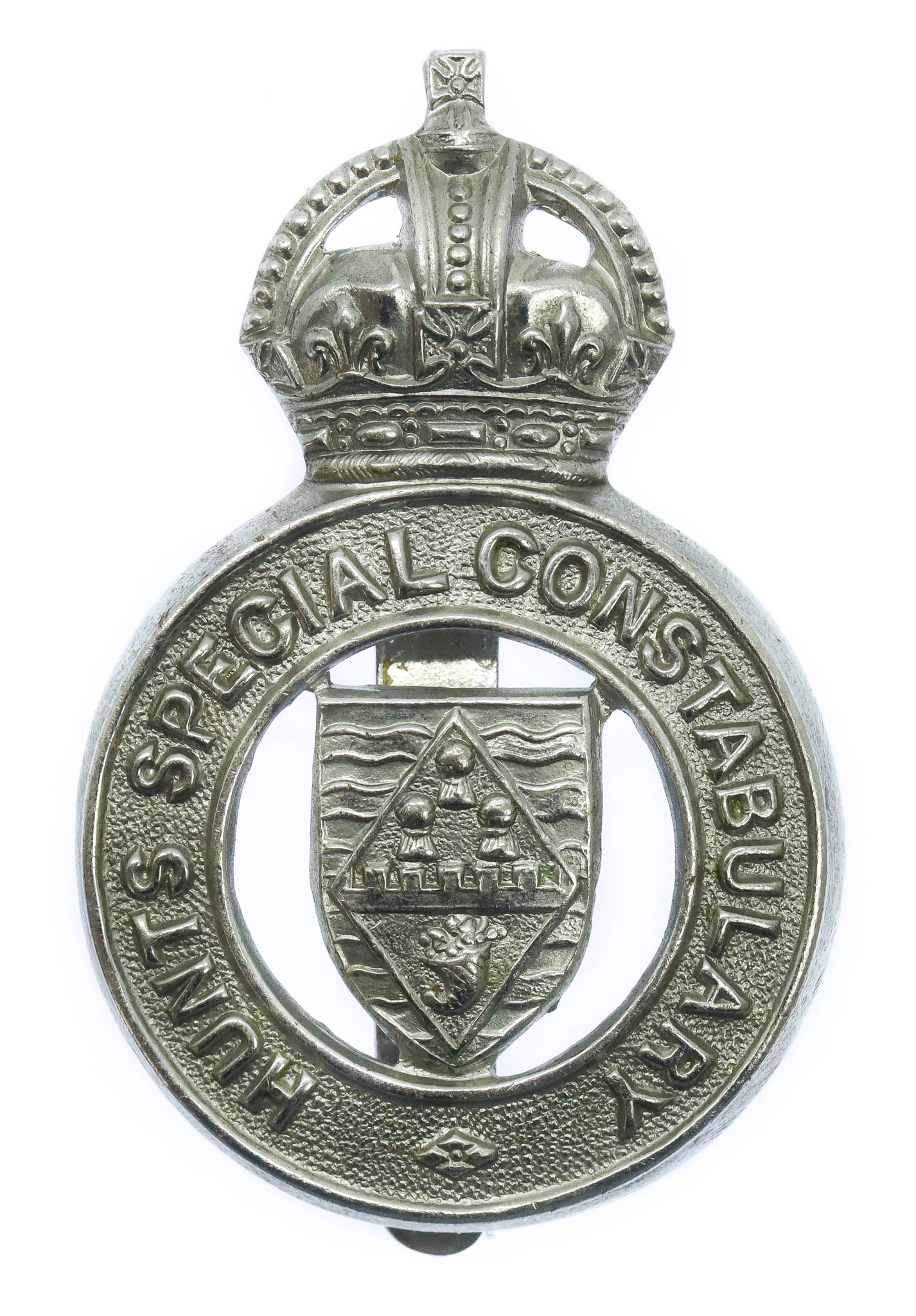 Hunts Special Constabulary Cap Badge - King's Crown
