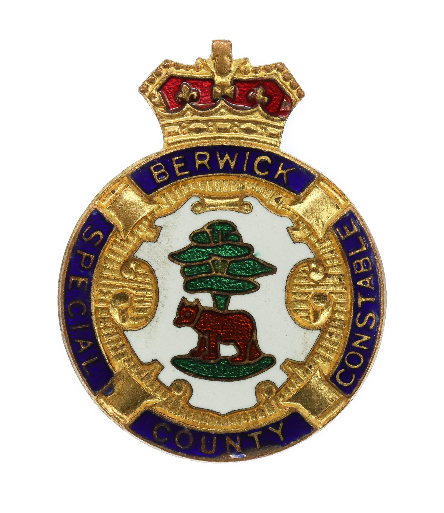 Berwick County Special Constable Enamelled Lapel Badge