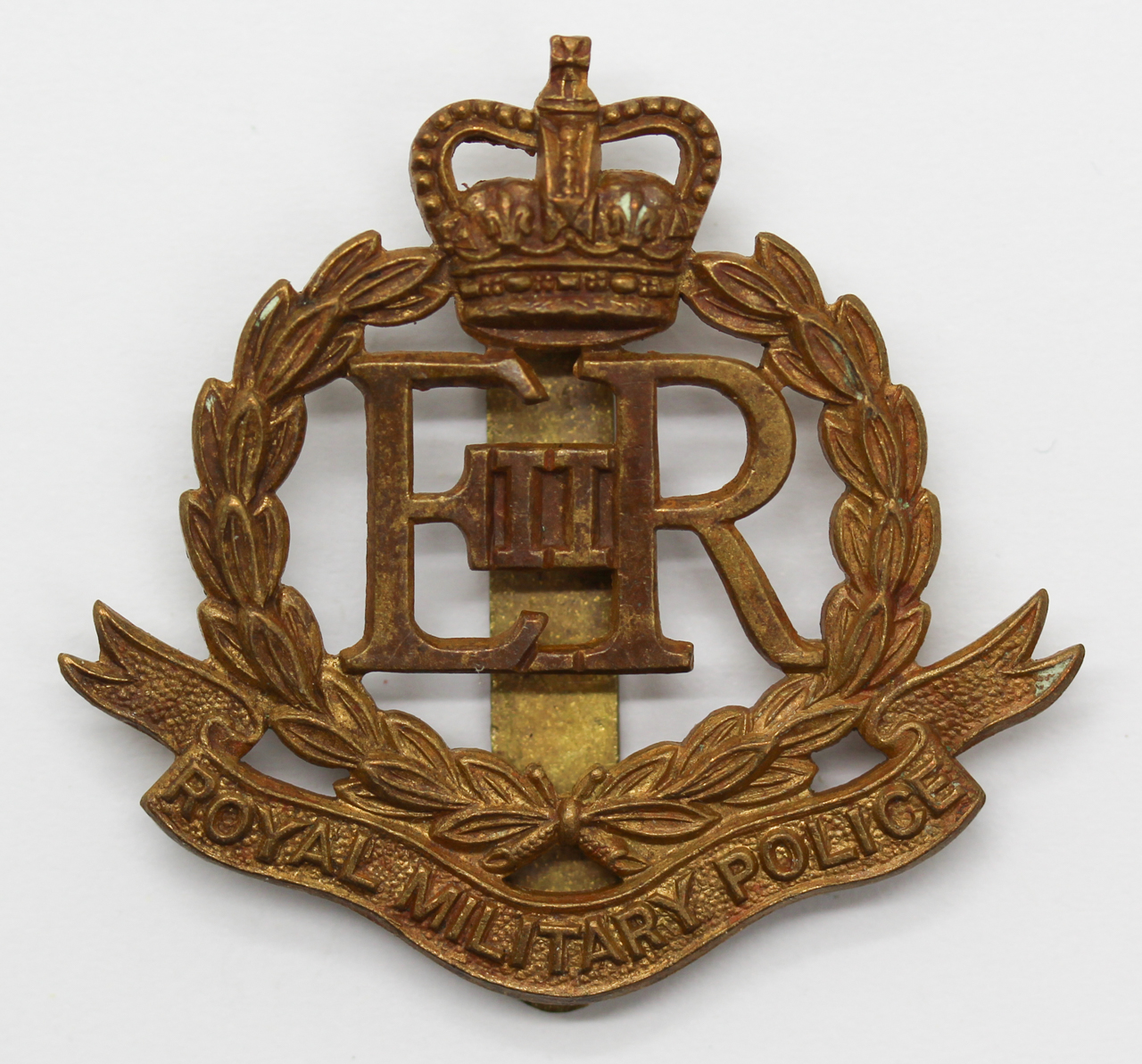 Royal Military Police (R.M.P.) Cap Badge - Queen's Crown