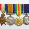 WW1 1914-15 Star Medal Trio and Royal Naval Long Service & Good Conduct Medal Group of Four - Victualling Chief Petty Officer E. Folland, Royal Navy