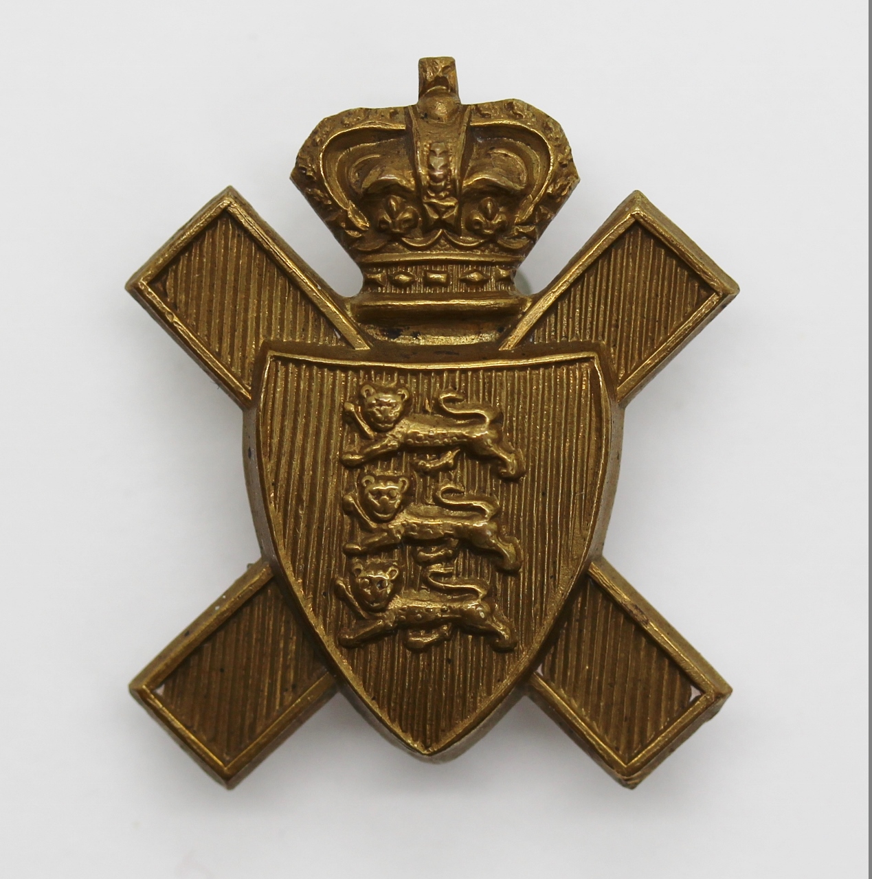 Victorian Royal Jersey Light Infantry Cap Badge