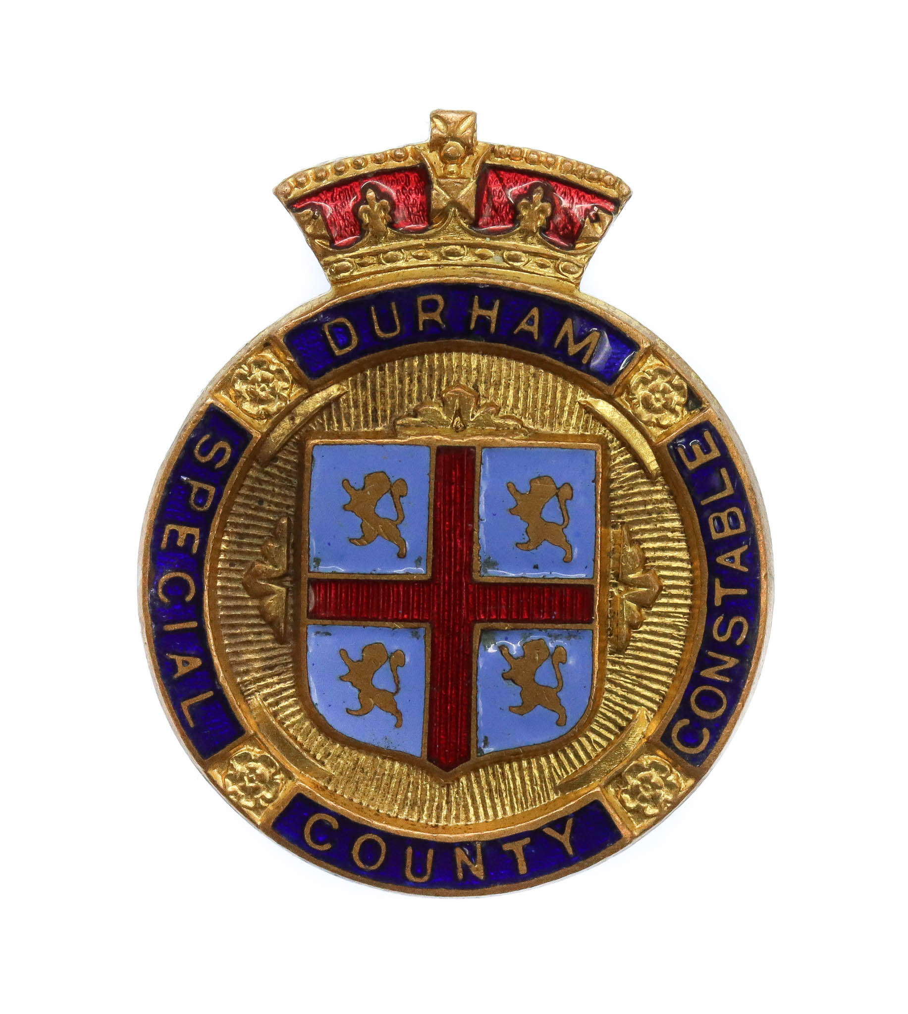 Durham County Constabulary Special Constable Enamelled Lapel Badge