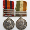Queen's South Africa Medal (Clasps - Cape Colony, Paardeberg, Johannesburg) and King's South Africa Medal (Clasps - South Africa 1901, South Africa 1902) - Pte. H.G. Clarke, 2nd Bn. Lincolnshire Regiment