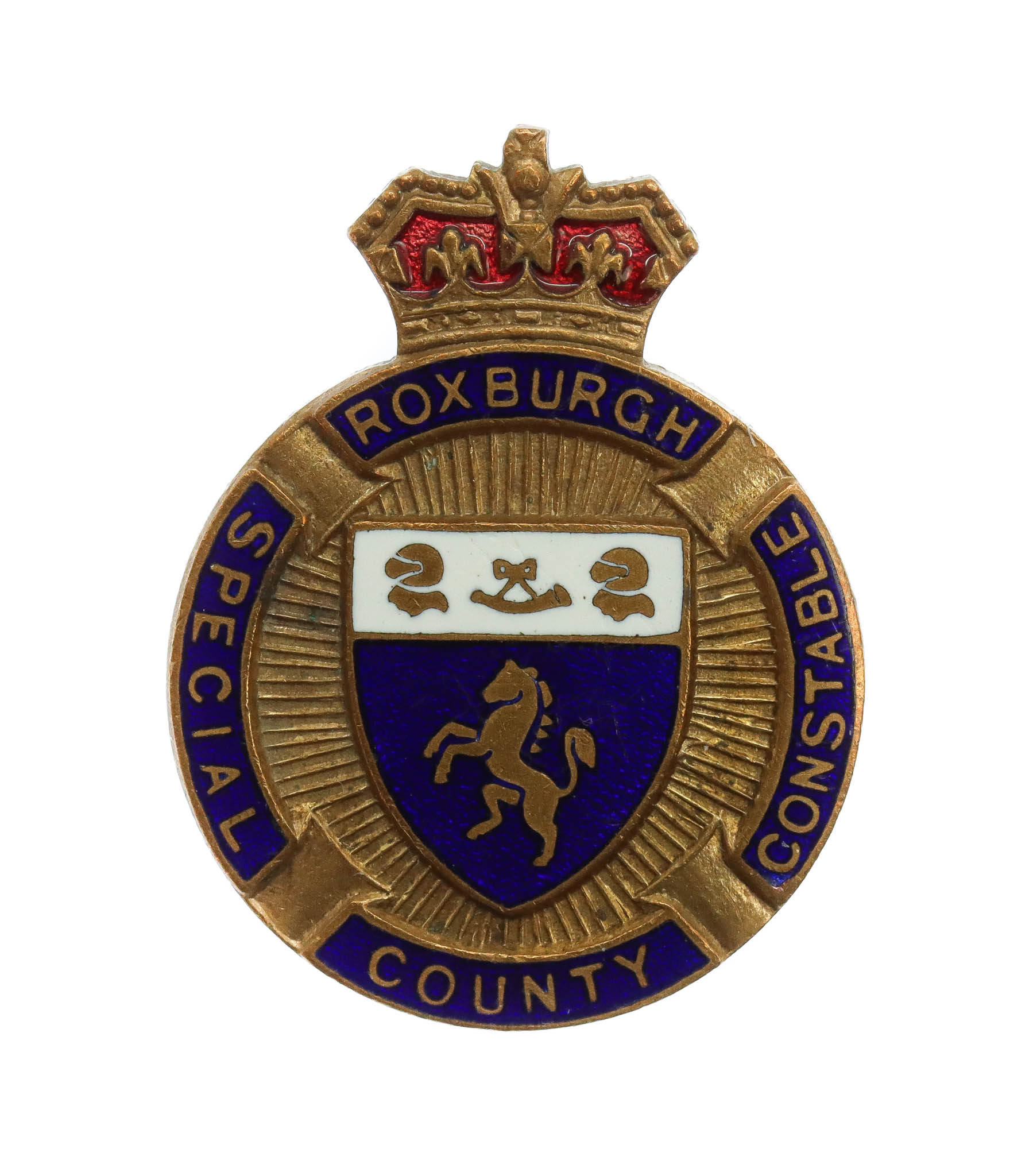 Roxburgh County Special Constabulary Enamelled Lapel Badge