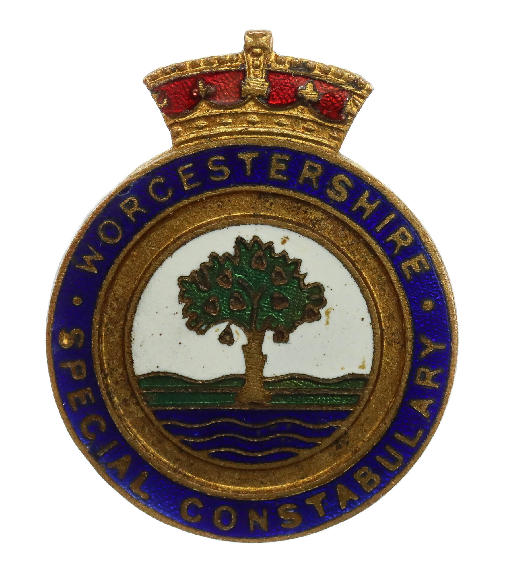 Worcestershire Special Constabulary Enamelled Lapel Badge