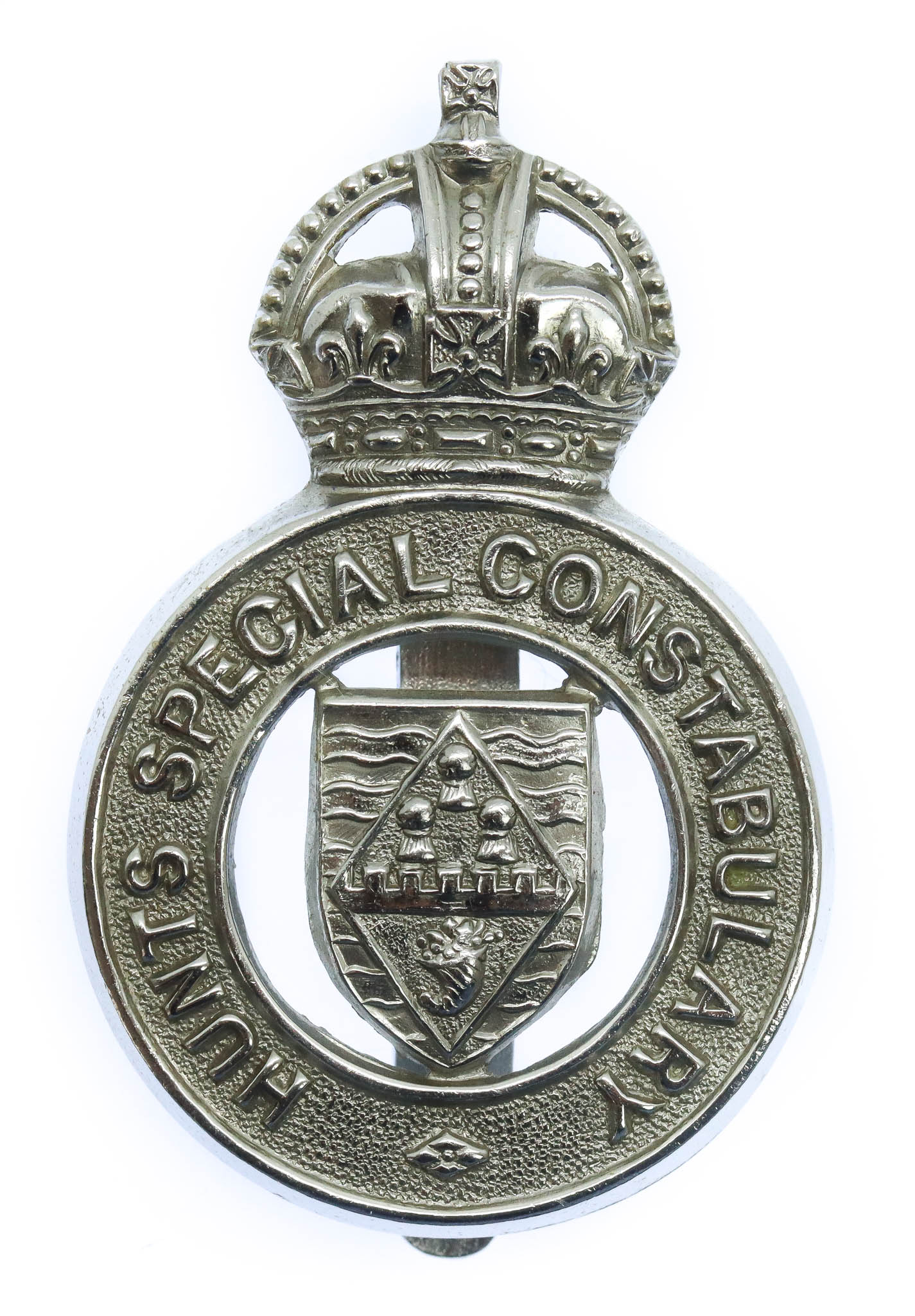 Hunts Special Constabulary Cap Badge - King's Crown