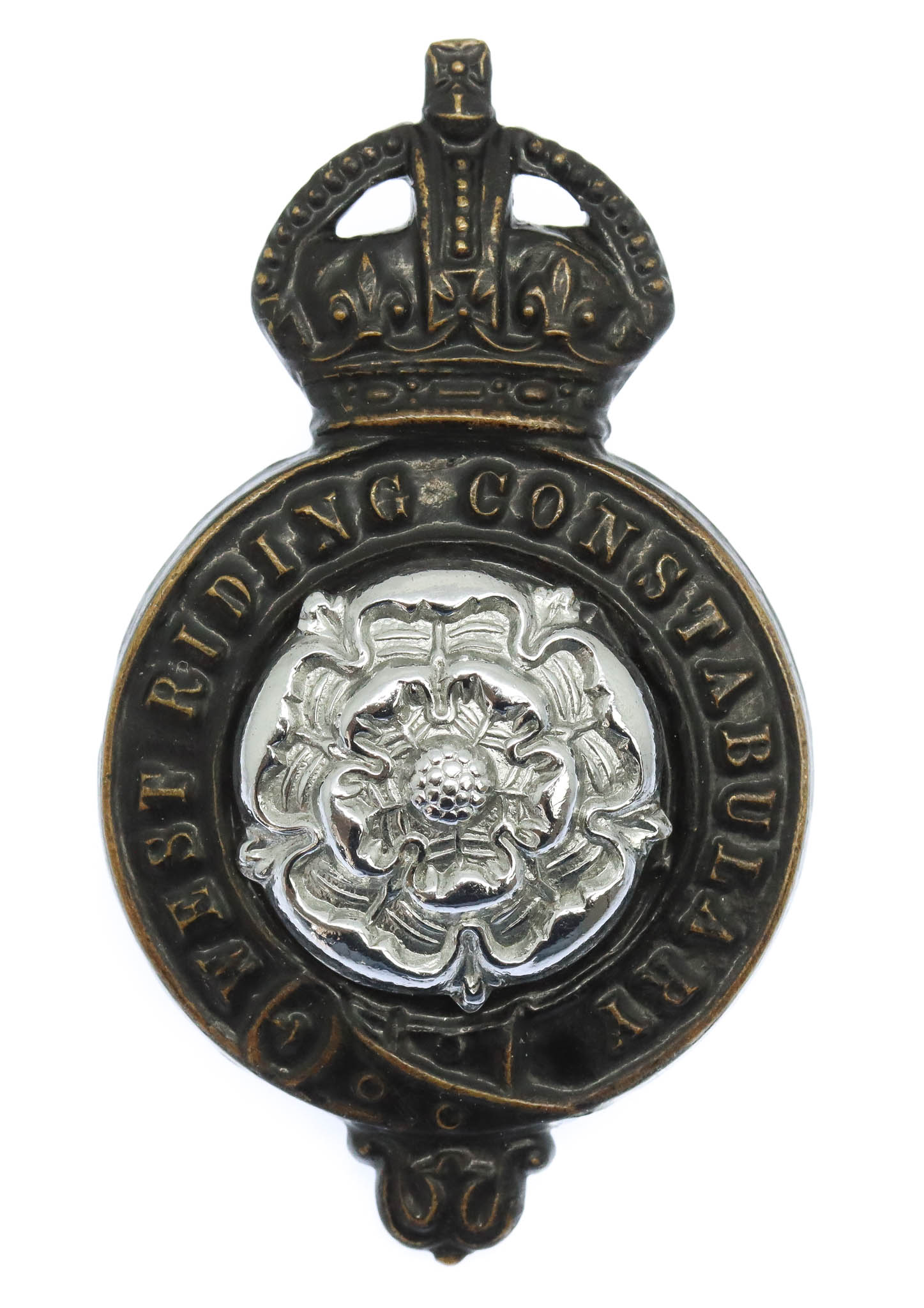 West Riding Constabulary Cap Badge - King's Crown