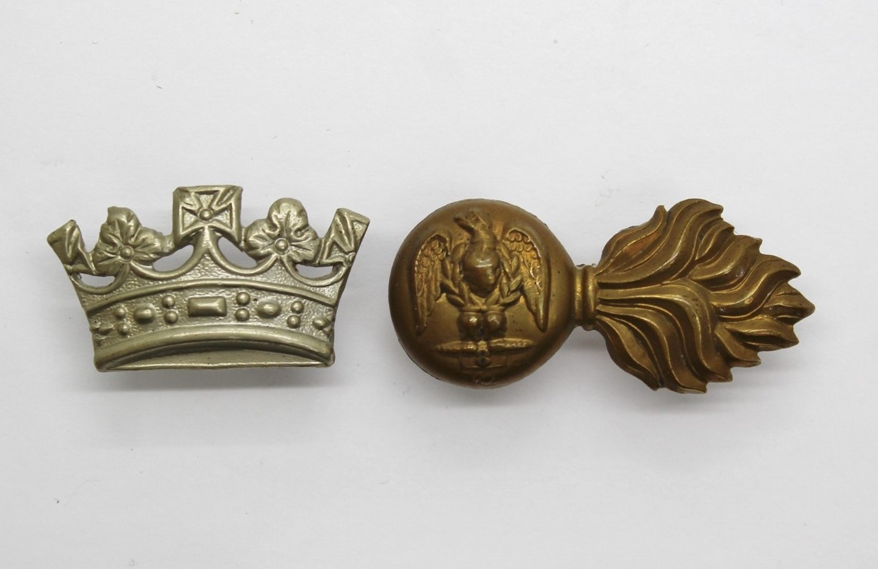 Victorian Royal Irish Fusiliers Collar Badge