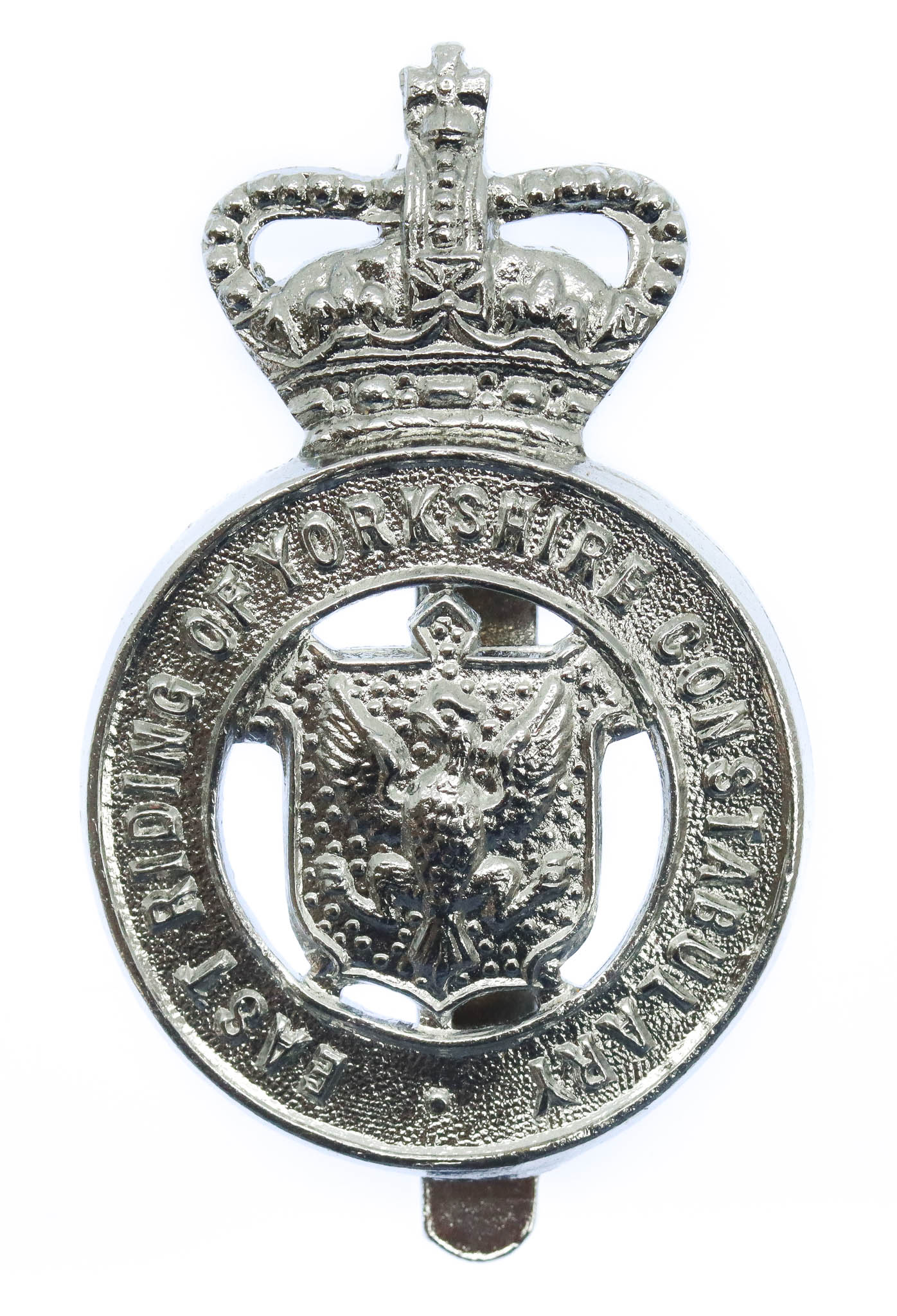 East Riding of Yorkshire Constabulary Cap Badge - Queen's Crown