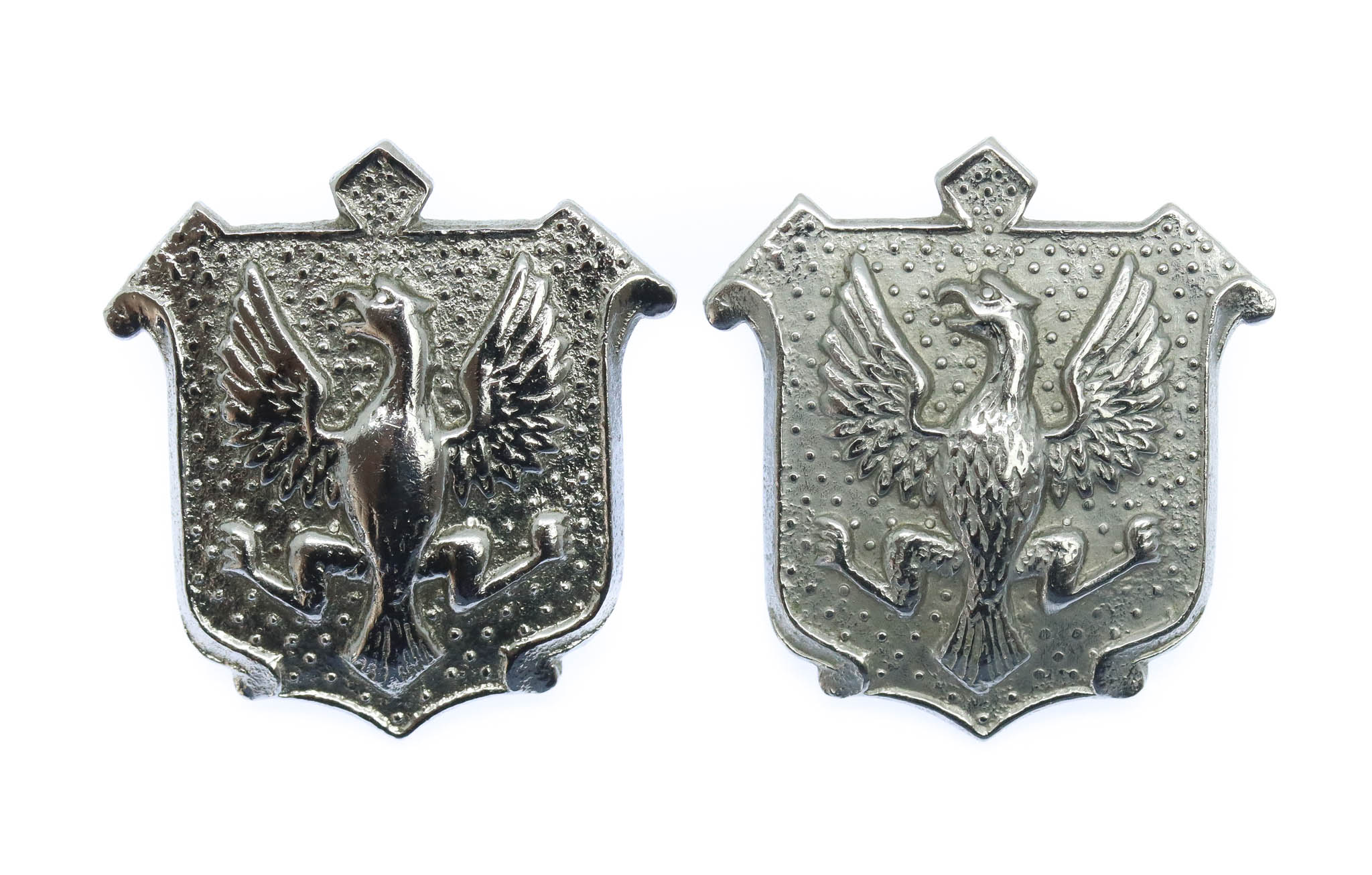Pair of East Riding Constabulary Collar Badges