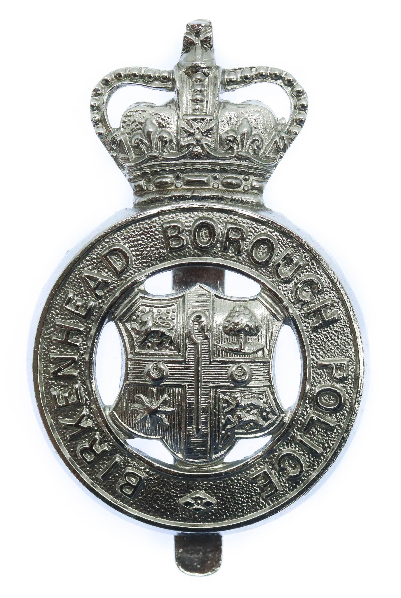 Birkenhead Borough Police Cap Badge - Queen's Crown