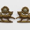 Pair of York and Lancaster Regiment Collar Badges