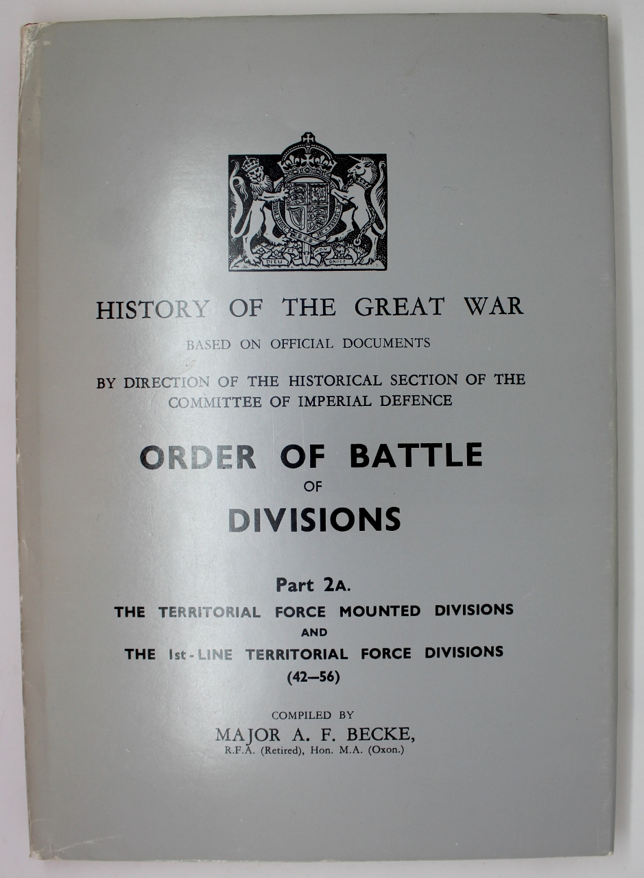 Book - Order of Battle of Divisions Part 2A