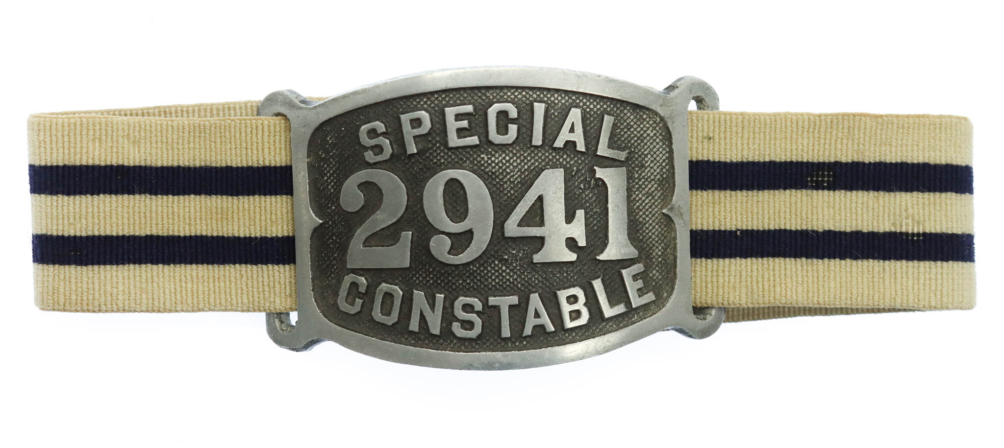 Special Constable Duty Armband with 2941 Number Plate