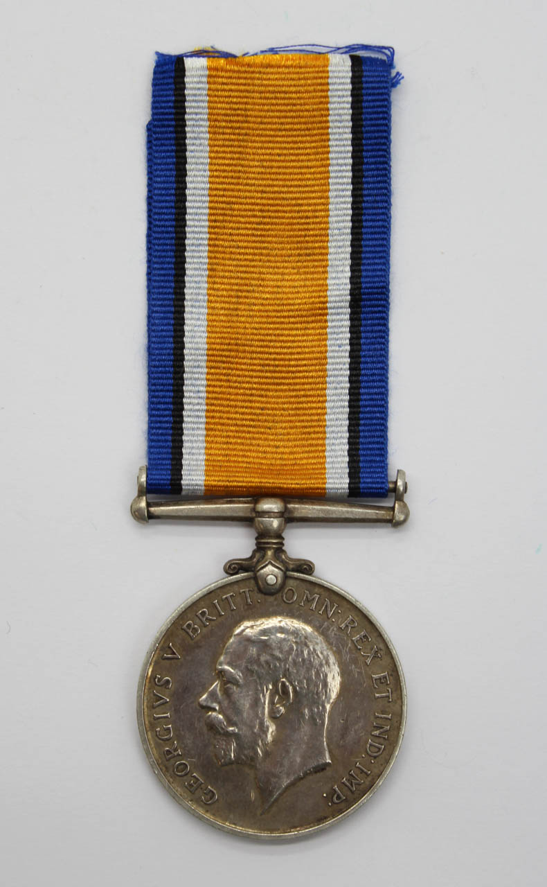 WW1 British War Medal - Pte. F.W. Tucker, Wiltshire Regiment - Wounded