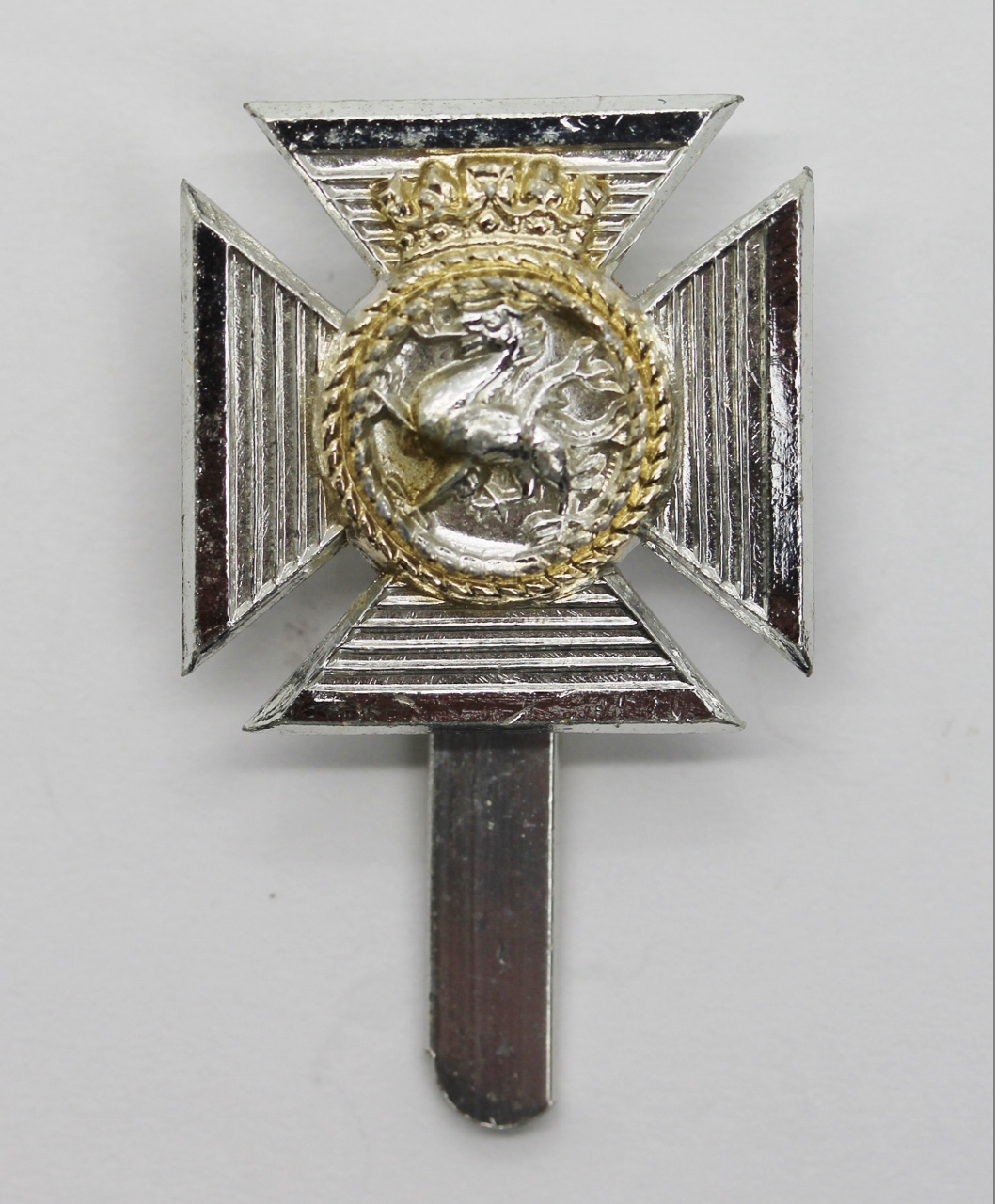 Duke of Edinburgh's Royal Regiment Anodised (Staybrite) Cap Badge