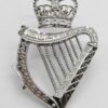 London Irish Pipers Chrome Caubeen Badge - Queen's Crown