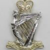 North Irish Brigade Anodised (Staybright) Cap Badge - Queen's Crown