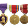 WW2 United States Army 'Battle of the Bulge' Casualty Medal Group of Five - Private William C. Parker, 28th Cavalry Reconnaissance Squadron - K.I.A.