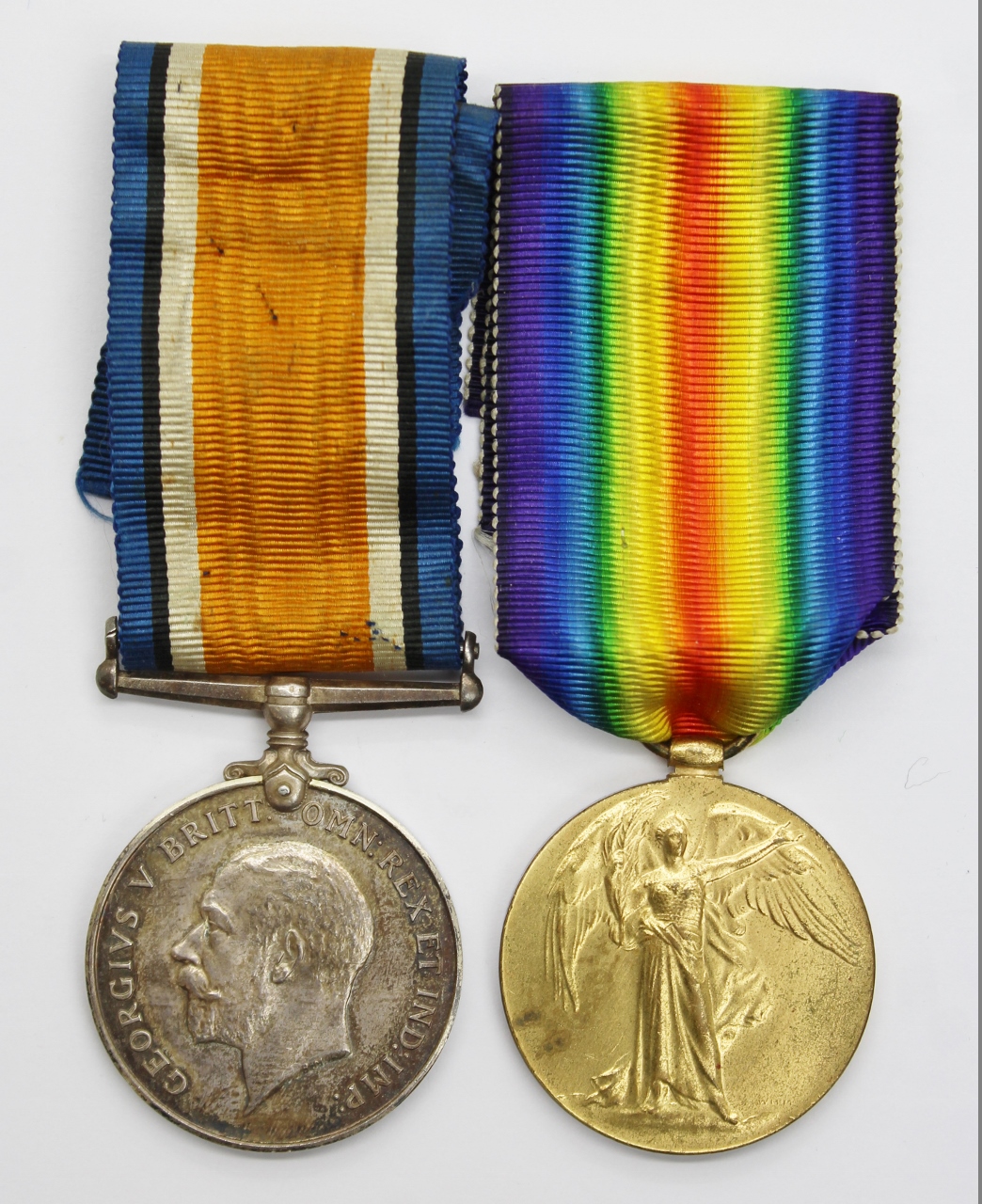 WW1 British War & Victory Medal Pair - Pte. G.H. Lamb, Lancashire Fusiliers