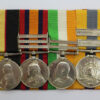 Queen's Sudan, QSA (Clasps - Cape Colony, Paardeberg, Johannesberg), KSA (Clasps - South Africa 1901, South Africa 1902) and Khedives Sudan (Clasps - The Atbara, Khartoum) Medal Group of Four - Pte. H. Watson, Lincolnshire Regiment