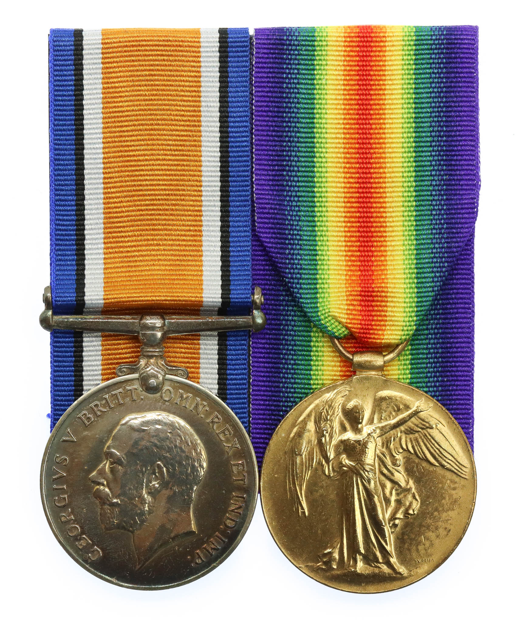 WW1 British War & Victory Medal Pair - J. Walton, Ord., Royal Navy