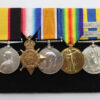 Queen's Sudan, 1914 Mons Star Trio and Khedives Sudan (Clasps - The Atbara, Khartoum) Medal Group of Five - Pte. T.H. Jones, Lincolnshire Regiment