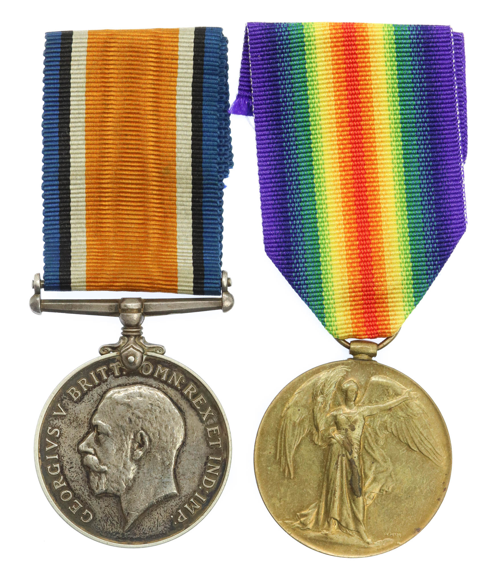 WW1 British War & Victory Medal Pair - Pte. G.W. Walton, Royal Army Medical Corps
