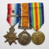 WW1 1914 Mons Star & Bar Medal Trio - Pte. S. Lovedon, 9th Lancers