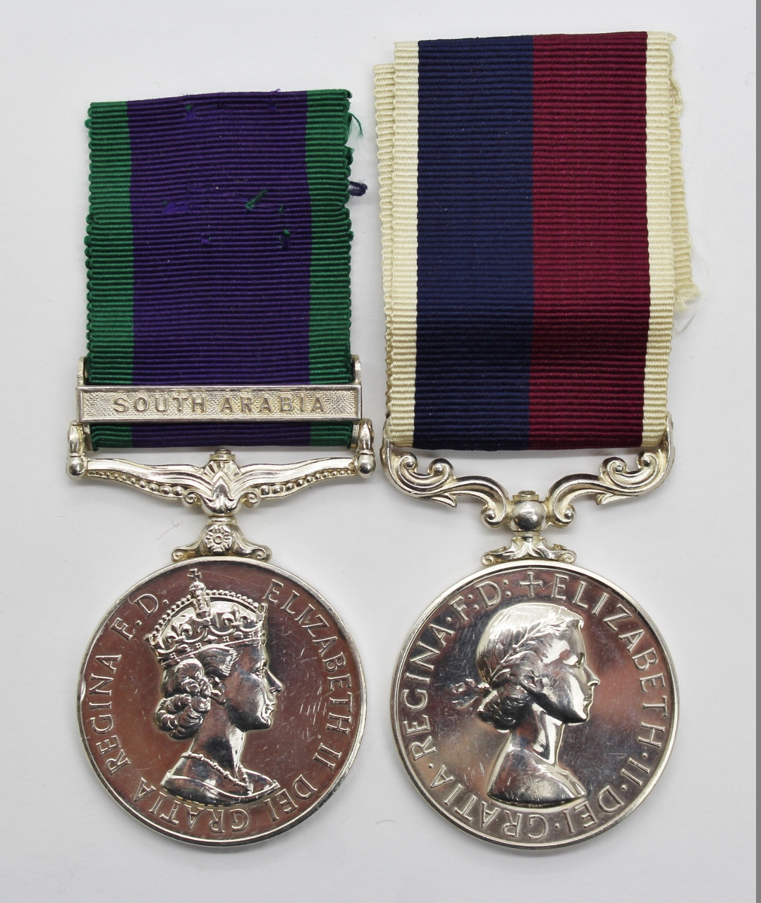 Campaign Service Medal (Clasp - South Arabia) and R.A.F. Long Service & Good Conduct Medal - Ch. Tech. F.E. Renouf, Royal Air Force