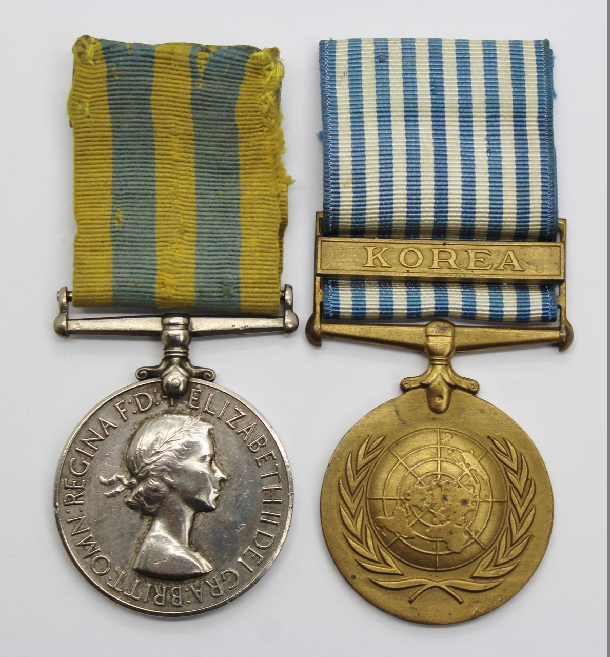 Queen's Korea and UN Korea Medal Pair - Pte. H. Flint, Durham Light Infantry