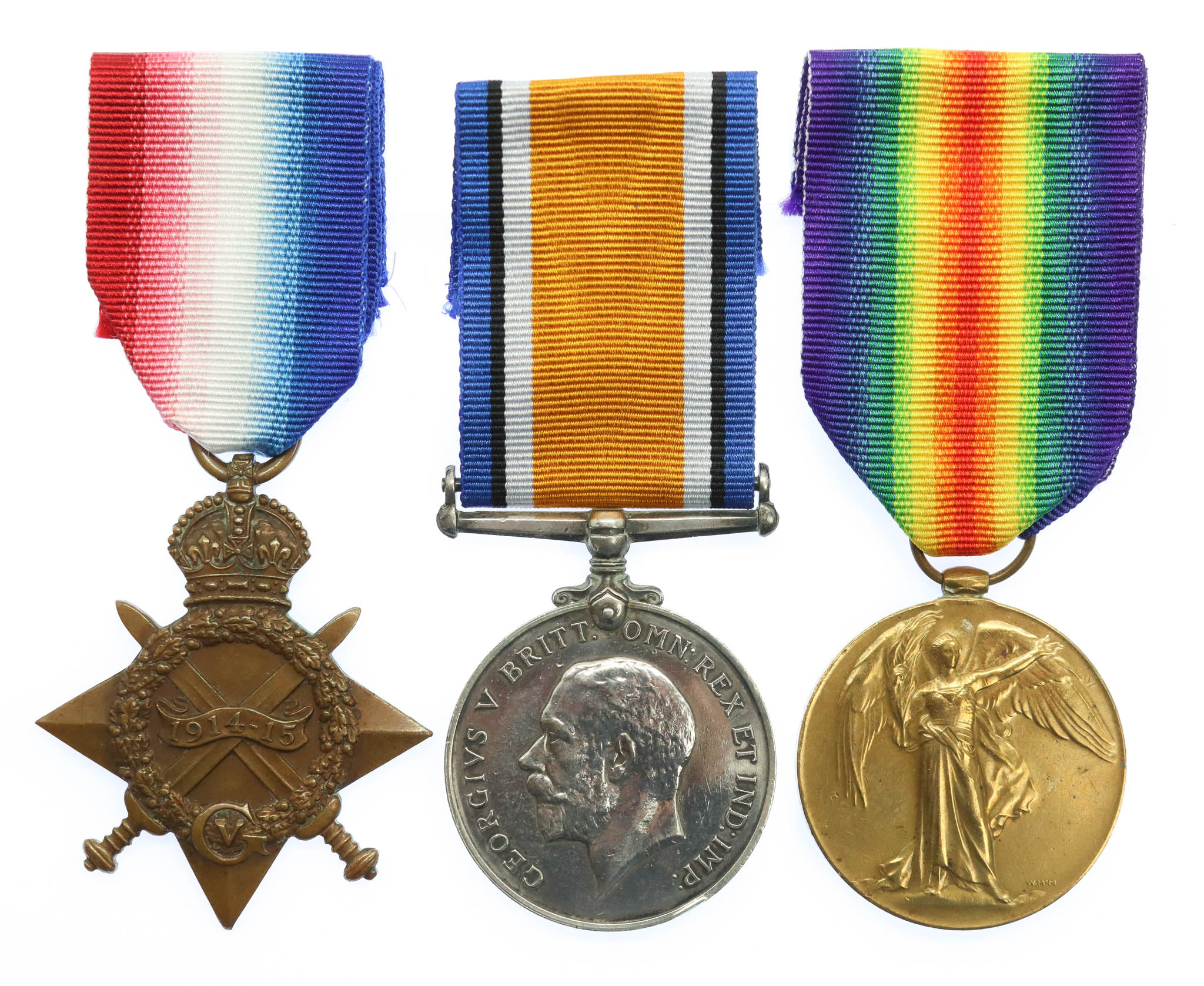 WW1 1914-15 Star Medal Trio - R.W. Lewis, Sig., Royal Navy